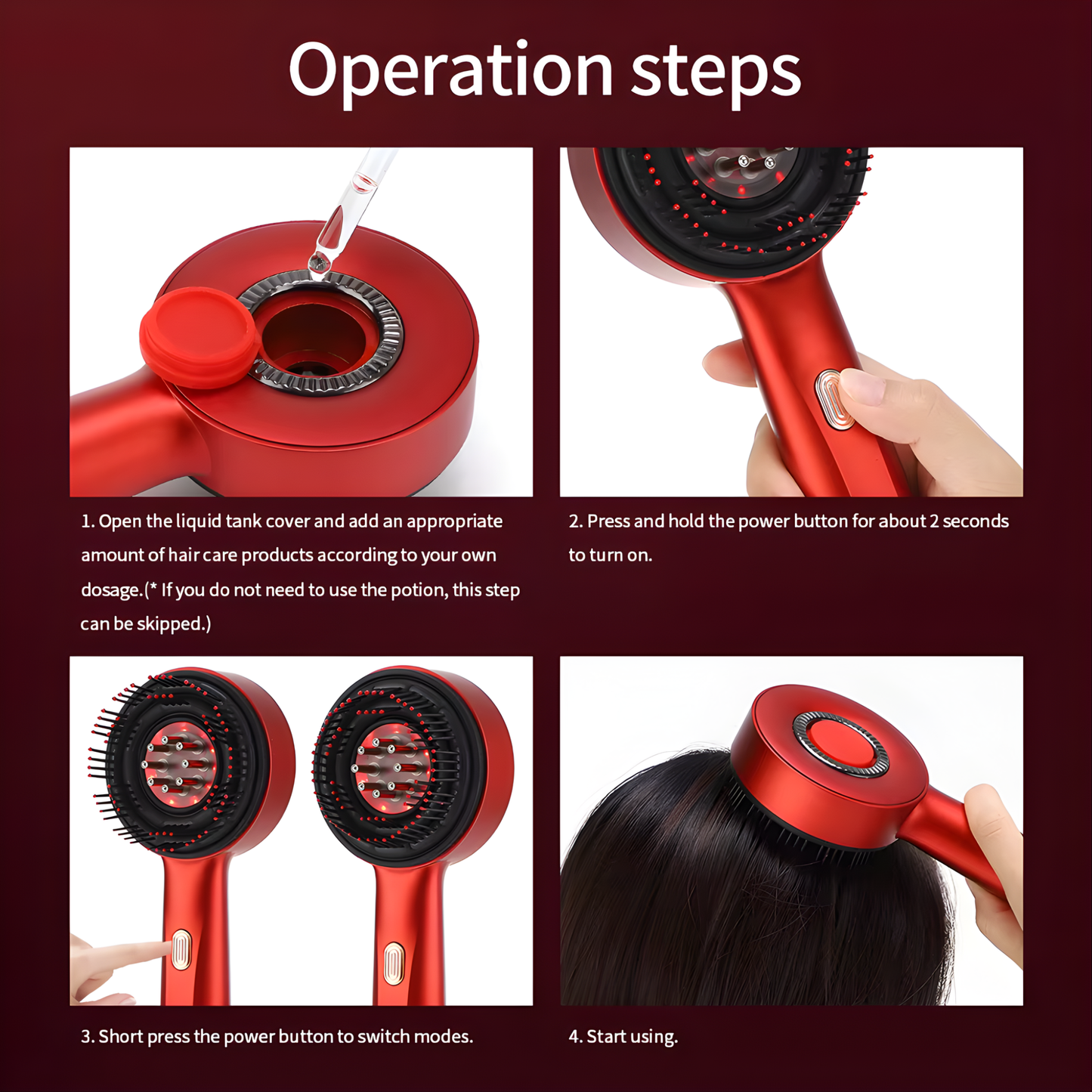 3 in 1 Electric Hair Growth Scalp Massager